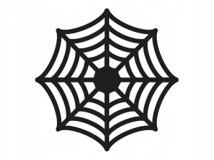 PODKŁADKI pod talerze na HALLOWEEN CZARNE PAJĘCZYNY 4 szt