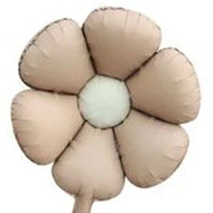 Balon foliowy kwiatek brązowy PASTELOWY STOKROTKA 47,5 x 59,5cm