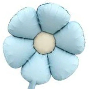 Balon foliowy kwiatek niebieski PASTELOWY STOKROTKA 47,5 x 59,5cm