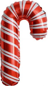 Balon Foliowy Świąteczny Lizak Cukrowa Laska 22cmx42cm