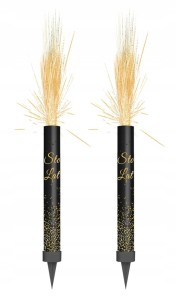 FONTANNA Tortowa czarna napis Sto Lat 12cm 2szt Urodziny 1-99