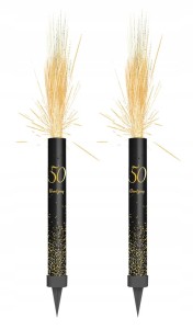 FONTANNA Tortowa 50 URODZINY Czarna Pięćdziesiątka 12cm 2szt