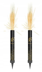 FONTANNA Tortowa 18 URODZINY Czarna Osiemnastka 12cm 2szt