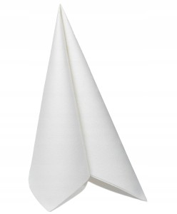 Białe Serwetki 3-Warstwowe 40x40 cm – 50 sztuk