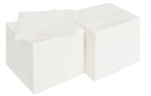 SERWETKI BIAŁE 50 szt 3-warstwowe hotel gastronomia