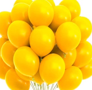 Balony pastelowe zółte do dekoracji i girland 80szt mat