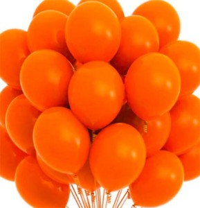 Balony pastelowe pomarańczowe do dekoracji girland 80szt mat