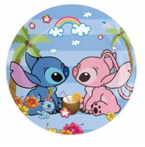 Papierowe Talerzyki z motywem Lilo i Stich 6szt.