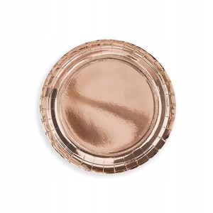 Talerzyki papierowe rose gold  Wieczór Panieński 6szt.