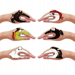 Tatuaże zmywalne Stwory Gadające dłonie