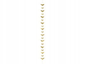 Girlanda Nietoperze złota baner Wednesday Addams