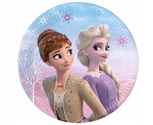 Talerzyki papierowe Frozen 2 talerze Anna Elza