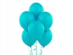 Balony pastelowe matowe turkusowe morskie 50 szt