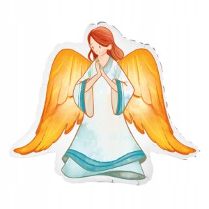 Balon foliowy Anioł Dziewczynka Komunia Chrzest 70 cm