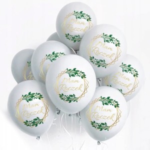 Balony na 1 Urodziny Roczek Heksagon