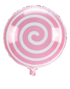 Balon foliowy lizak różowy cukierek Lillipop 45cm