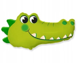 Balon foliowy krokodyl Aligator głowa duży 80cm
