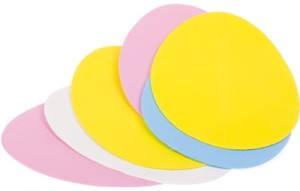 Piankowa baza do dekoracji zrób to sam Jajko Pisanka 6szt