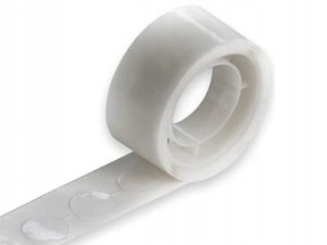 Dwustronne kropki klejowe na rolce, 100 szt.