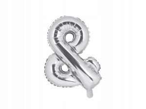 Balon foliowy złoty & znak i and Urodziny 35cm