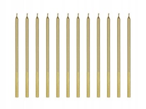 Świeczki urodzinowe na tort 14 cm 12szt długie