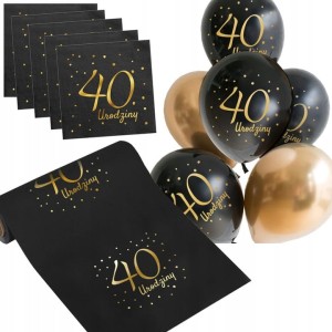 Zestaw Dekoracji na 40 Urodziny