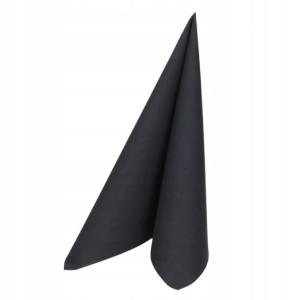 Serwetki fizelinowe czarne 40x40cm 36szt