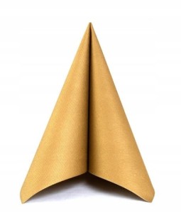 Serwetki fizelinowe Złote 40x40cm 36szt.