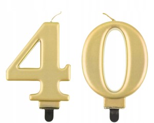 Świeczki Urodzinowe Cyfra 40