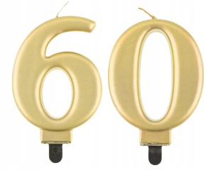 Świeczki Urodzinowe Cyfra 60