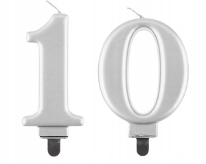 Świeczki Urodzinowe Cyfra 10