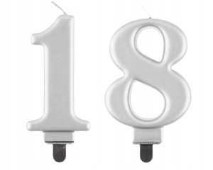 Świeczki Urodzinowe Cyfra 18