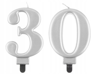 Świeczki Urodzinowe Cyfra 30