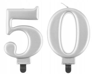 Świeczki Urodzinowe Cyfra 50
