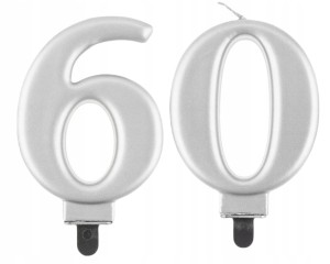 Świeczki Urodzinowe Cyfra 60