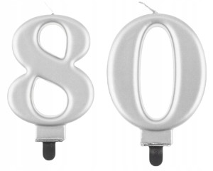 Świeczki Urodzinowe Cyfra 80