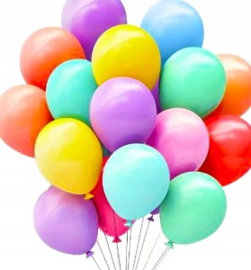 Balony kolorowe metaliczne dekoracja i girlandy 80szt