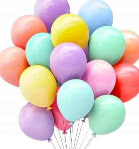 Balony pastelowe kolorowe do dekoracji i girland mix 120szt