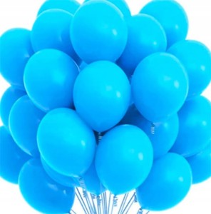 Balony pastelowe niebieskie do dekoracji i girland 120szt