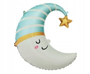 Balon foliowy księżyc 56x68 cm