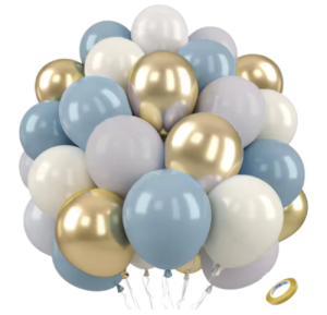 Zestaw Balonów Alabaster, Shiny, Glossy, Misty błękit, Szary 