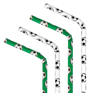 Słomki Football 10 szt.