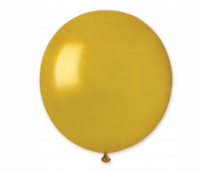 Balony G19 metaliczne 48cm - złote 5 szt.