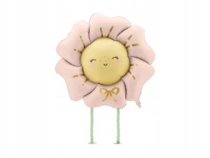 Balon foliowy Kwiatek, 104x104 cm, rumiany różowy 1szt