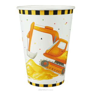 Kubki papierowe- plac budowy 220ml, 8 szt.