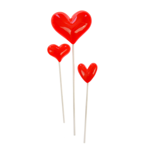 Serduszka na patyczku 3 szt.