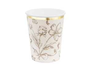 Kubeczki Kwiaty, mix, 220 ml, 6 szt.