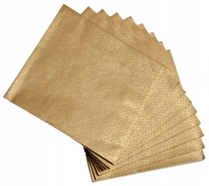 Serwetki 25x25cm "Stare Złoto, 40 szt.