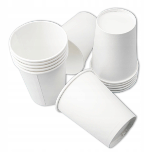 Kubki papierowe HRC białe 250 ml, 50 szt./opak.