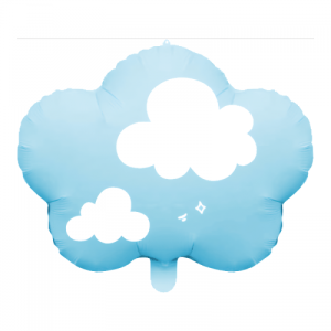 Balon foliowy "Chmurka" niebieska,  48x44.5cm